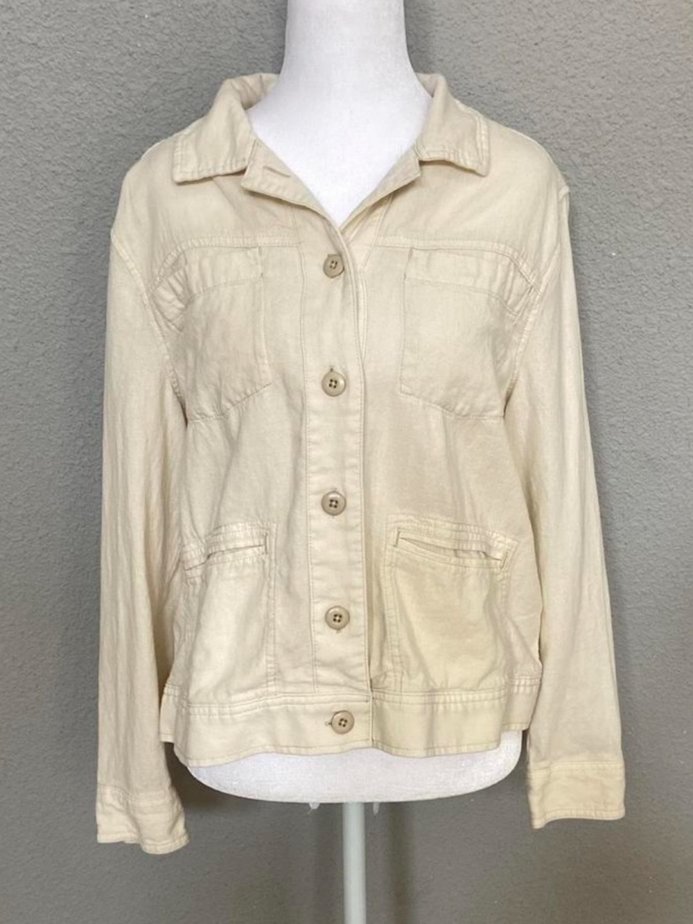 Lucky Brand Neutral Button-Front Shirt